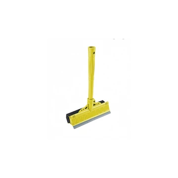 Ablaklehúzó műanyag gumibetétes, szivaccsal 22 cm széles_KCS2277Y sárga