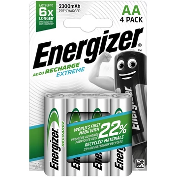 Akkumulátor AA ceruza 2300mAh Extreme 4 db/csomag, Energizer
