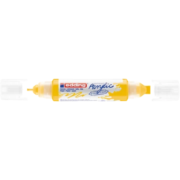 Akril marker 2-3mm, és 5-10mm, 3D kétvégű Edding 5400 citromsárga