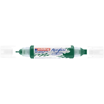 Akril marker 2-3mm, és 5-10mm, 3D kétvégű Edding 5400 moha zöld