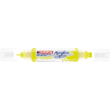 Akril marker 2-3mm, és 5-10mm, 3D kétvégű Edding 5400 neon sárga