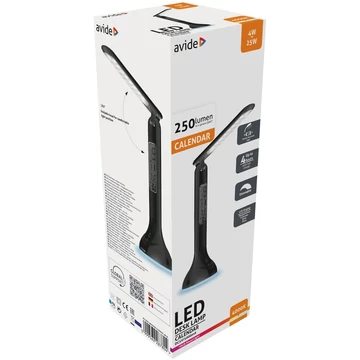 Asztali lámpa LED, AVIDE RGB Naptár, 4W, 4000K, fekete