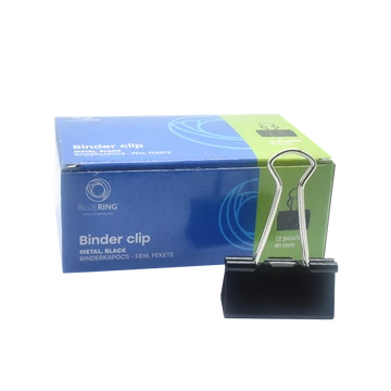 Binderkapocs 41mm, 12 db/doboz, Bluering®
