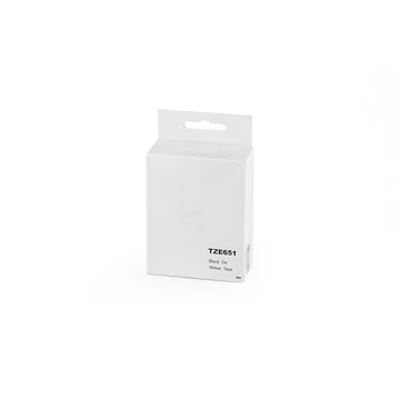 Feliratozógép szalag Brother TZE651 24mmx8m ECO fekete/sárga