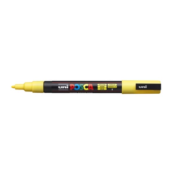 Dekormarker 0,9-1,3mm, Uni Posca PC-3M sárga