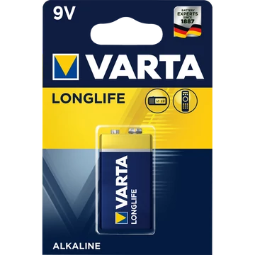 Elem 9V-os 6LR61 E Longlife 1 db/csomag, Varta