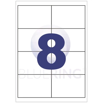 Etikett címke, 99,1x67,7mm, 100 lap, 8 címke/lap