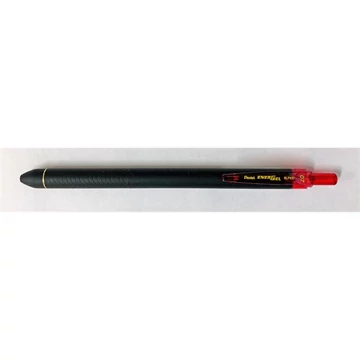 Golyóstoll nyomógombos 0,35mm, dokument toll BLP437 EnerGel Pentel, írásszín piros