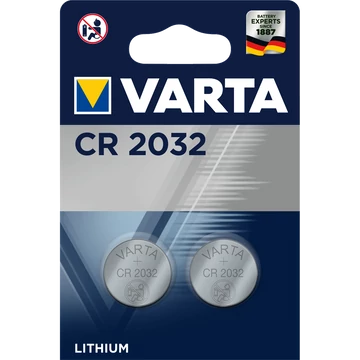 Gombelem CR2032 2 db/csomag, Varta