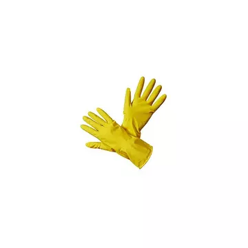 Gumikesztyű M háztartási Safety First sárga