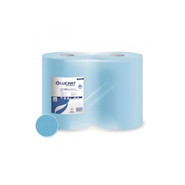 Ipari törlő 3 rétegű kék átmérő: 26 cm 500 lap/tekercs cellulóz 2 tekercs/karton Strong Blue 3.500 Lucart_851283