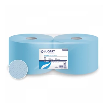 Kéztörlő 2 rétegű tekercses kék 2 tekercs/karton Strong Blue 2.1000 Lucart_851326J