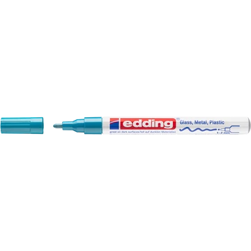 Lakkmarker 1-2mm, kerek Edding 751 világoskék