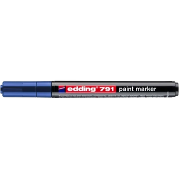Lakkmarker 1-2mm, kerek Edding 791 kék
