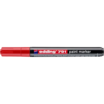 Lakkmarker 1-2mm, kerek Edding 791 piros
