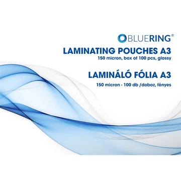 Lamináló fólia A3, 150 micron 100 db/doboz, Bluering®