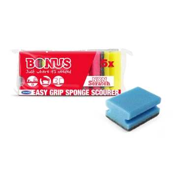 Mosogatószivacs 5 db/csomag formázott Bonus B385
