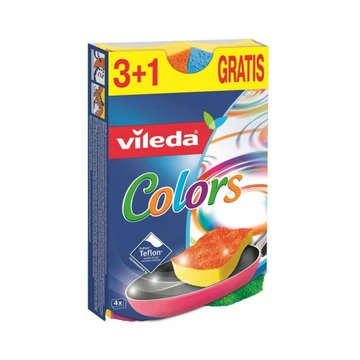 Mosogatószivacs Pur Active 3+1 Vileda Colors_F17881