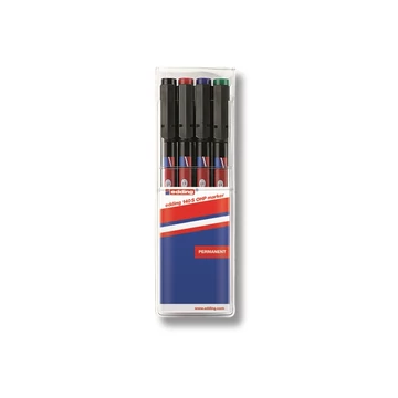 Alkoholos marker készlet, 0,3mm, 140S Edding, 4 klf. szín