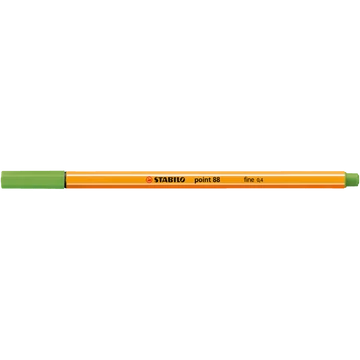 Rostirón, tűfilc 0,4mm, STABILO Point 88 almazöld