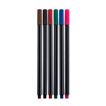 Rostirón, tűfilc vízbázisú készlet, 0,4mm, hatszögletű, 6 klf. szín