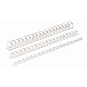 Spirál műanyag, 16mm, 101-120lap, 100 db/doboz, Fellowes® fehér