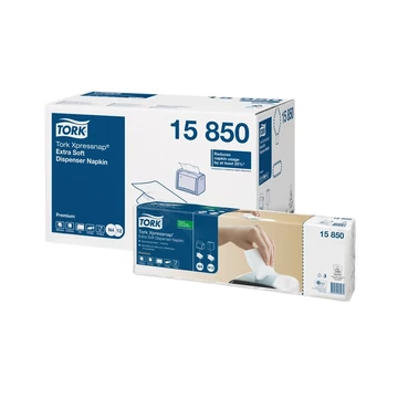 Szalvéta adagolóba 1000 ív/csomag 8 csomag/karton fehér  Extra Soft Xpressnap® Tork_15850