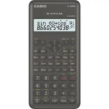Számológép tudományos 240 funkcióss Casio FX 82 MS 2E fekete