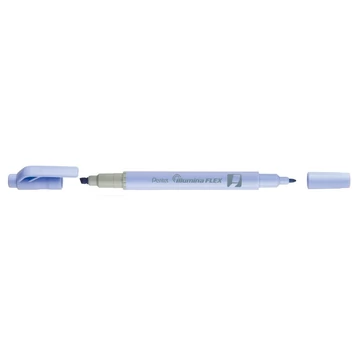 Szövegkiemelő kétvégű 1/3,5mm, vágott és kúphegyű, Pentel pasztell világoskék