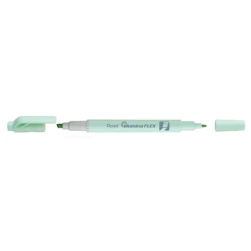 Szövegkiemelő kétvégű 1/3,5mm, vágott és kúphegyű, Pentel pasztell zöld