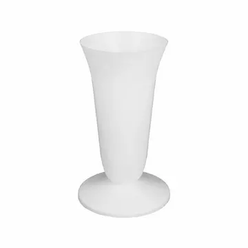 Talpas váza 16 x 29 cm műanyag fehér