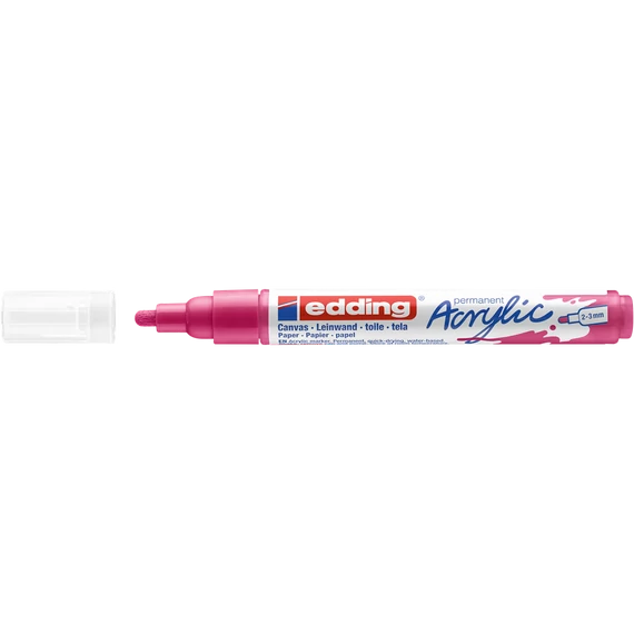 Akril marker 2-3mm, Edding 5100 magenta