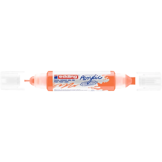 Akril marker 2-3mm, és 5-10mm, 3D Kétvégű Edding 5400 neon narancssárga