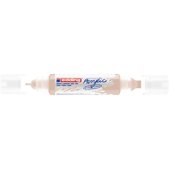 Akril marker 2-3mm, és 5-10mm, 3D kétvégű Edding 5400 bézs