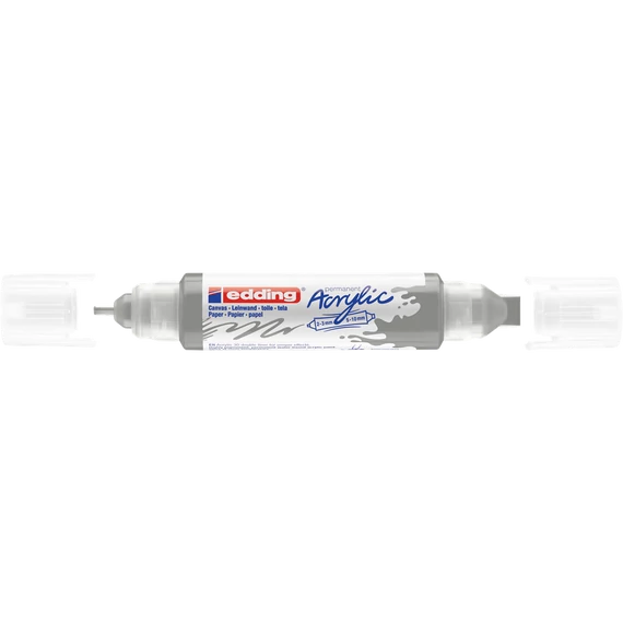 Akril marker 2-3mm, és 5-10mm, 3D kétvégű Edding 5400 ezüst