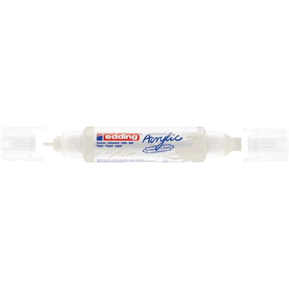 Akril marker 2-3mm, és 5-10mm, 3D kétvégű Edding 5400 fehér