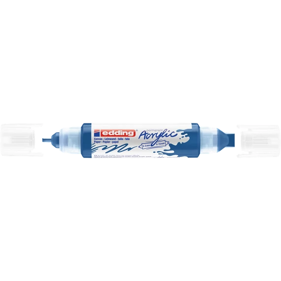 Akril marker 2-3mm, és 5-10mm, 3D kétvégű Edding 5400 kék
