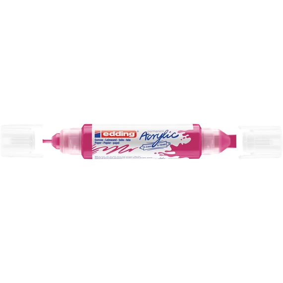 Akril marker 2-3mm, és 5-10mm, 3D kétvégű Edding 5400 magenta