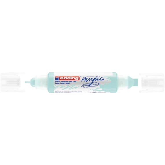 Akril marker 2-3mm, és 5-10mm, 3D kétvégű Edding 5400 pasztellkék