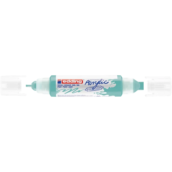 Akril marker 2-3mm, és 5-10mm, 3D kétvégű Edding 5400 türkiz