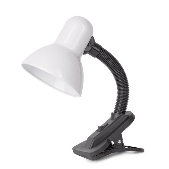 Asztali lámpa, AVIDE Basic csiptethető, max 60W, fehér