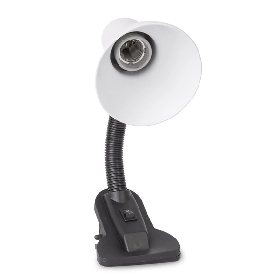 Asztali lámpa, AVIDE Basic csiptethető, max 60W, fehér