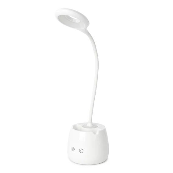 Asztali lámpa LED, AVIDE Tolltartóval, 5W, 6400K, fehér