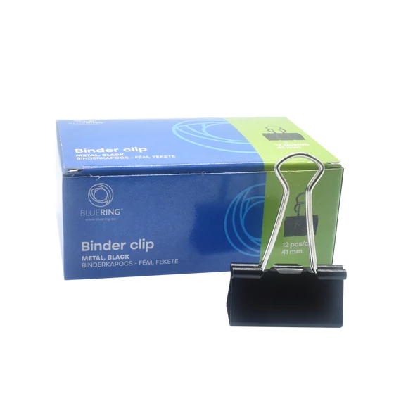 Binderkapocs 41mm, 12 db/doboz, Bluering®