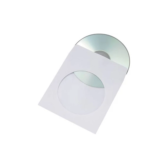 Boríték TCD öntapadó körablakos cd papírtok 125x125mm, 1000 db Bluering®