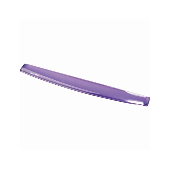 Csuklótámasz billentyűzethez, géltöltésű, Fellowes® Crystal Gel, lila