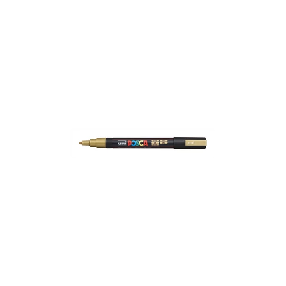Dekormarker 0,9-1,3mm, PC-3M Uni Posca arany
