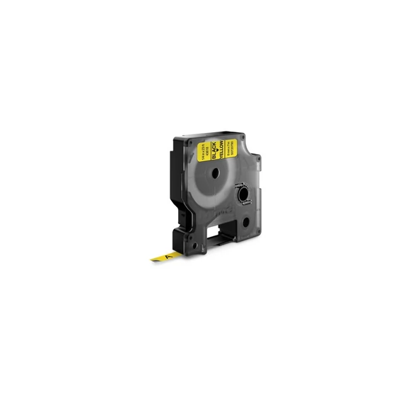 Feliratozógép szalag Dymo D1 S0720790/43618 6mmx7m, ORIGINAL, fekete/sárga