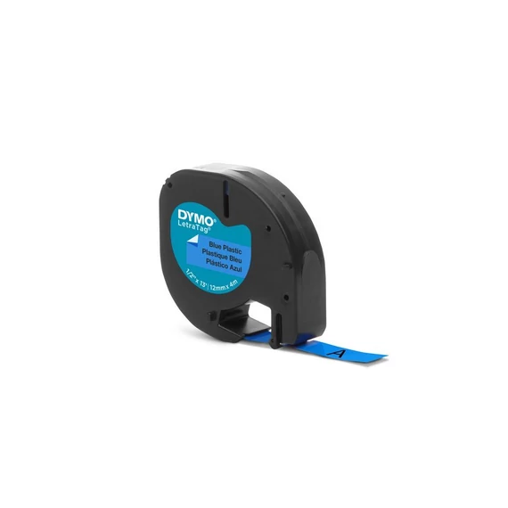 Feliratozógép szalag Dymo Letratag S0721650/59426 12mmx4m, ORIGINAL, kék