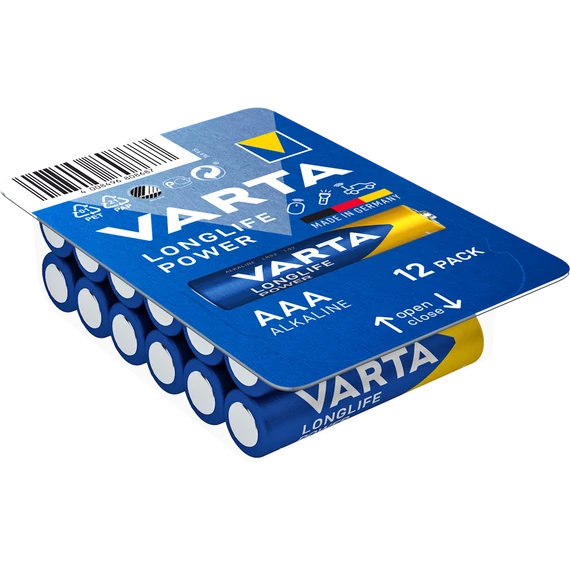 Elem AAA mikro LR03 Longlife Power BigBox 12 db/csomag, Varta